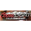 Image 1 : COORS LIGHT ILLUMINATED SIGN NO ADAPTER