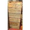Image 1 : LOT OF 6 VINTAGE COCA COLA WOOD CRATES