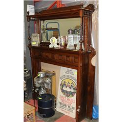 ANTIQUE VICTORIAN FIREPLACE SURROUND 55X11.5X77