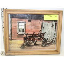 3D HAND PAINTED FARM DISPLAY BY J ZACHARIAS