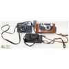 Image 1 : BOX W/ 3 CAMERAS – KONICA C35, ARGUS, ETC
