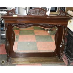 ANTIQUE LARGE MANTLE MIRROR