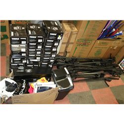 LARGE LOT OF THULE ROOF RACKS