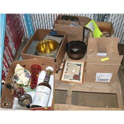 PALLET OF ESTATE MISC INCLUDING SOME DAMAGE FROMS