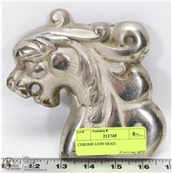 CHROME LION HEAD.