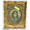 Image 1 : ANTIQUE GILT FRAMED PICTURE OF YOUNG GIRL.
