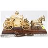 Image 3 : VINTAGE HORSE AND CARRIAGE CLOCK WORKING. BY