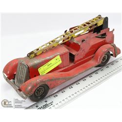 VINTAGE 1930'S PRESSED STEEL FIRE TRUCK