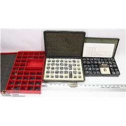 3 CASES OF LETTERPRESS LETTERS & ACCESSORIES