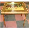 Image 2 : ANTIQUE CARD TABLE 30"X30"X30"