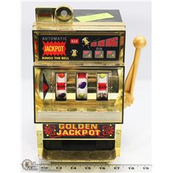 VINTAGE WORKING METAL SLOT MACHINE MINIATURE