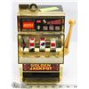 Image 1 : VINTAGE WORKING METAL SLOT MACHINE MINIATURE