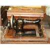 Image 1 : ANTIQUE HAND CRANK MORTIONS PORTABLE SEWING