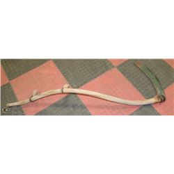 GRASS WHEAT SCYTHE, STEEL BLADE WOOD HANDLE