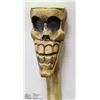 Image 2 : VINTAGE HAND CARVED SKULL WALKING STICK.