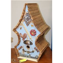 VINTAGE TURCO IRWIN RECLAIMED WOOD BIRD HOUSE