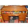 Image 3 : ANTIQUE ROLL TOP BUREAU DESK 60X35X44