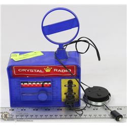 1960S TOY CRYSTAL RADIO SET WITH HEADSET.