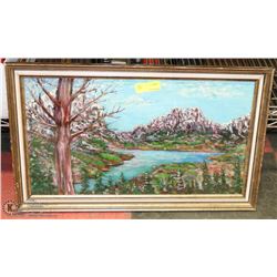 FRAMED OIL ON CANVAS PICTURE