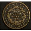 Image 2 : 1837 HALF CENT WORTH OF PURE COPPER TOKEN