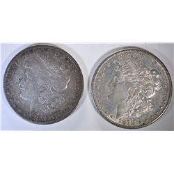 1878 REV OF 79 XF & 1878-S AU MORGAN DOLLARS