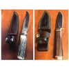 Image 1 : Set of 2, hand-made collectible hunting knives Value $400