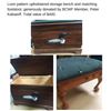Image 1 : Loon Pattern Upholstered Storage Bench & Matching Footstool, Total Value $400.00