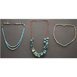 THREE PUEBLO NECKLACES