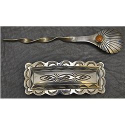 NAVAJO BARRET AND HAIR PIN