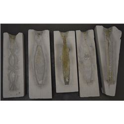 FIVE NAVAJO TUFA MOLDS
