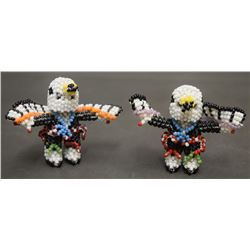 TWO ZUNI BEADED FIGURES
