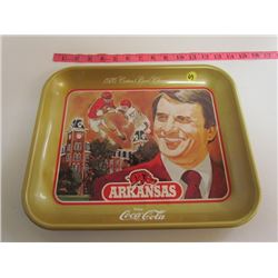 Arkansas 1976 Cotton Bowl Champions Coca Cola Tray
