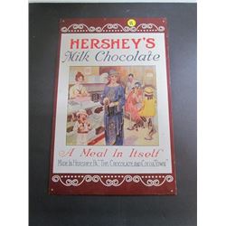 Hershey's Milk Chocolate Repro Ad Sign 15.5x10
