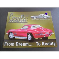 Corvette Stingray Repro Ad Sign