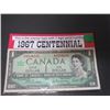 Image 1 : 1967 Canadian $1.00 banknote-Centennial Year Issue-This is the Scarcer type with 7 digit Serial #