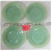 Image 1 : 4 Jadeite saucers- "Alice" pattern