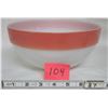 Image 2 : Vintage Fire King 9" white bowl/pink band