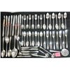 Image 2 : 48 piece set silver plated flatware set for 8 settings & 8 piece serving tray