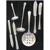 Image 3 : 48 piece set silver plated flatware set for 8 settings & 8 piece serving tray