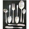 Image 4 : 48 piece set silver plated flatware set for 8 settings & 8 piece serving tray