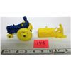 Image 2 : Assorted vintage 1950's & 1960's Auburn Reliable Lido Tomte Hong Kong plastic and rubber Tractors Tr