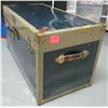 Image 3 : Vintage Metal steamer trunk 36"L X 20"H X 18"W