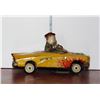 Image 1 : Yellow Hotrod Tin Toy Car, Made in Japan, working order