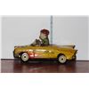 Image 3 : Yellow Hotrod Tin Toy Car, Made in Japan, working order