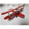 Image 1 : Ertl Collections- NC374V Die Cast Red Airplane