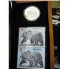 Image 3 : 2004 Canada Mint/Canada Post Coin & Stamp Set -  $8.00 Silver Grizzly Bear