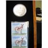 Image 3 : 2005 Canada Mint/Canada Post Coin & Stamp Set - $5.00 Silver Deer & Fawn