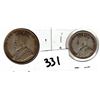 Image 2 : Low Mintage 1931-50cent Piece + 1931-25 cent piece