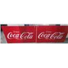 Image 1 : 2- Coca Cola Advertising Signs- plastic New-36x22
