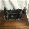 Image 3 : Treadle Sewing Machine -Ornate OAK CASE 22w 18D 29H